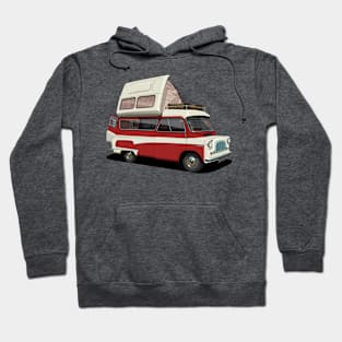 Bedford Camper Van in red Hoodie